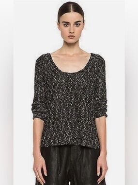 Helmut Lang Caged Bouclé Pullover Sweater